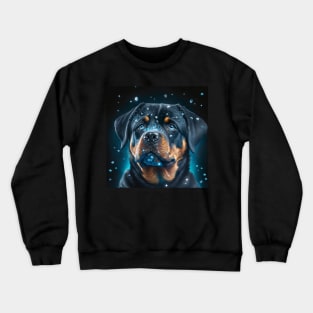 Shimmering Rottweiler Puppy Crewneck Sweatshirt